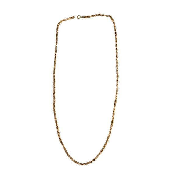Elegant Gold Rope Chain Necklace - Picture 1 of 3